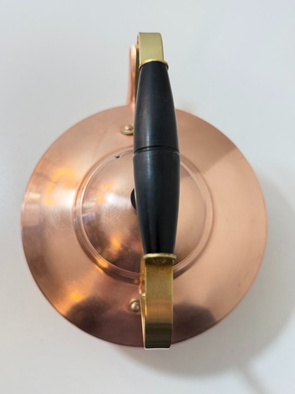 Vintage Douro B&M Copper Kettle w/ Brass & Plastic Handle Small/ 6 cups Portugal - Picture 8 of 16